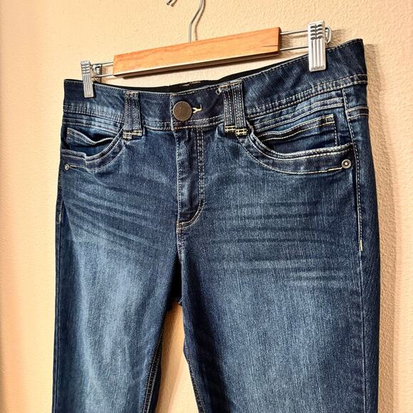 Democracy Women's Skinny Jeans Size 10 Dark Wash Ab Technology Stretch Denim - Picture 3 of 10